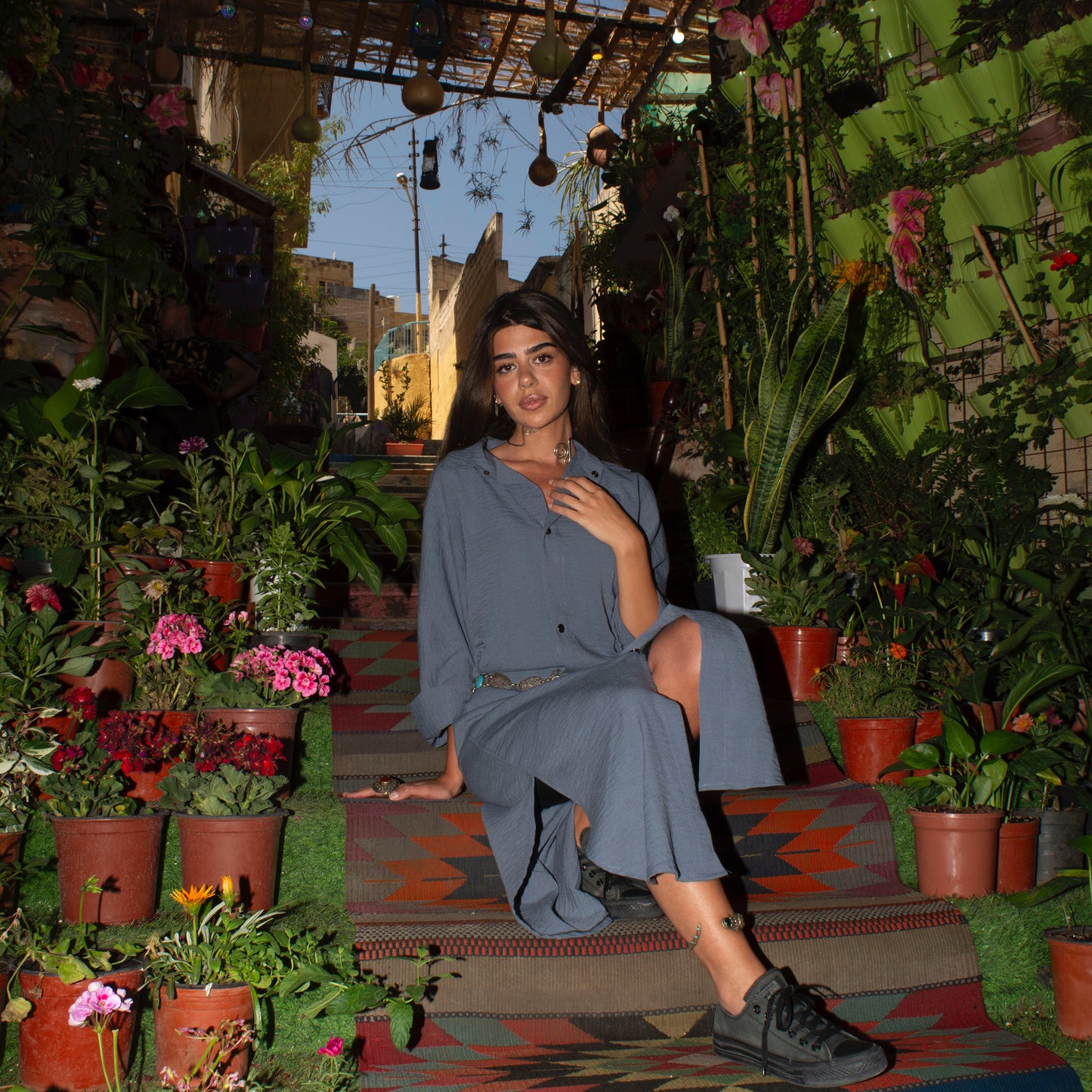 Grey Linen dress