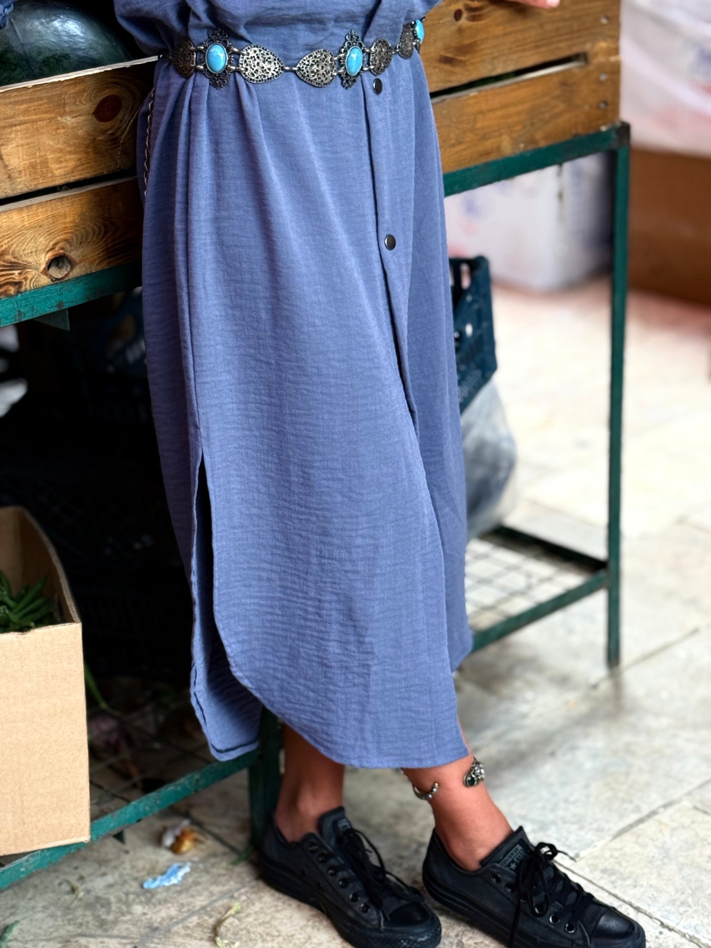 Grey Linen dress