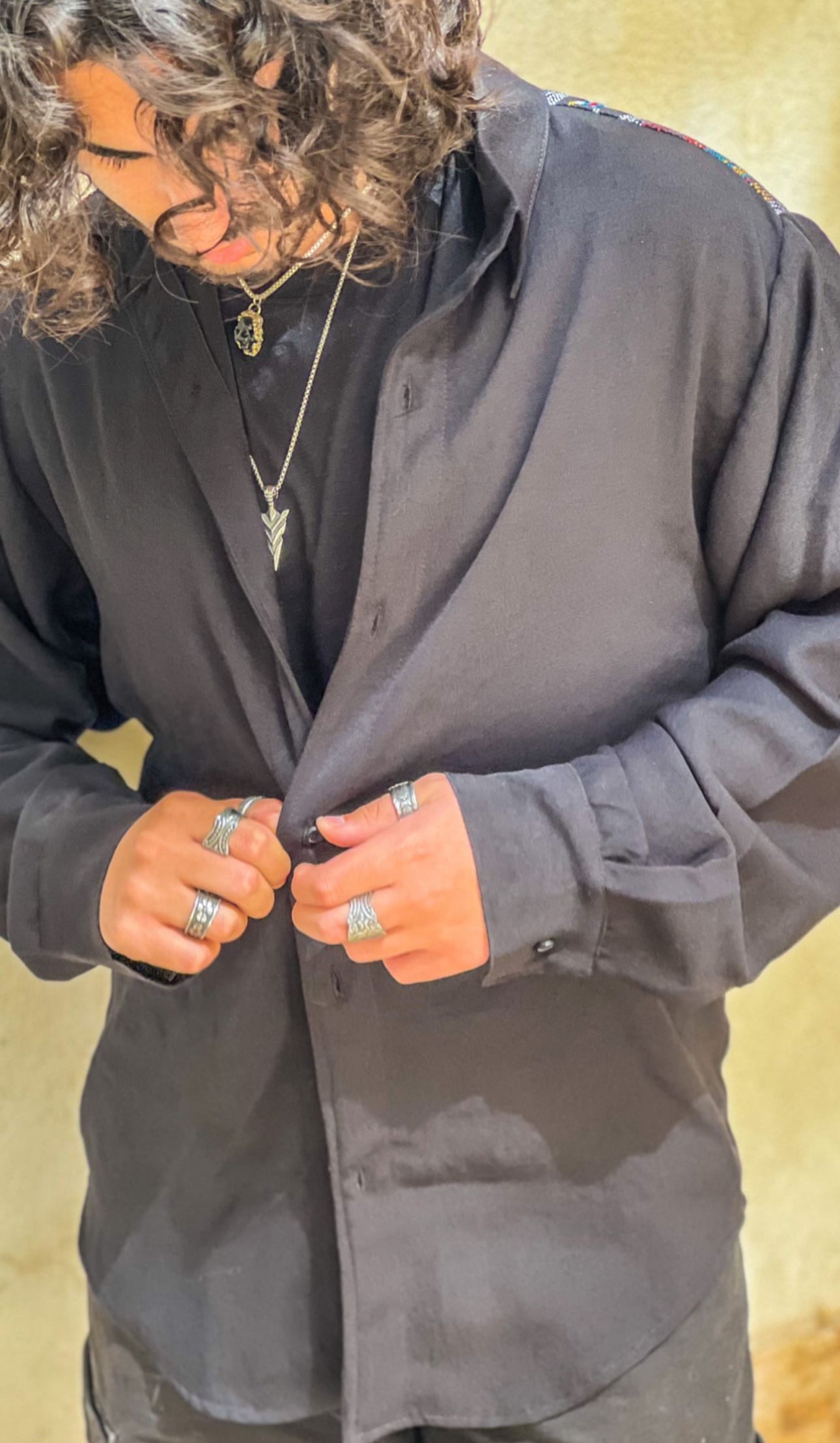 Fahem on Black Shirt