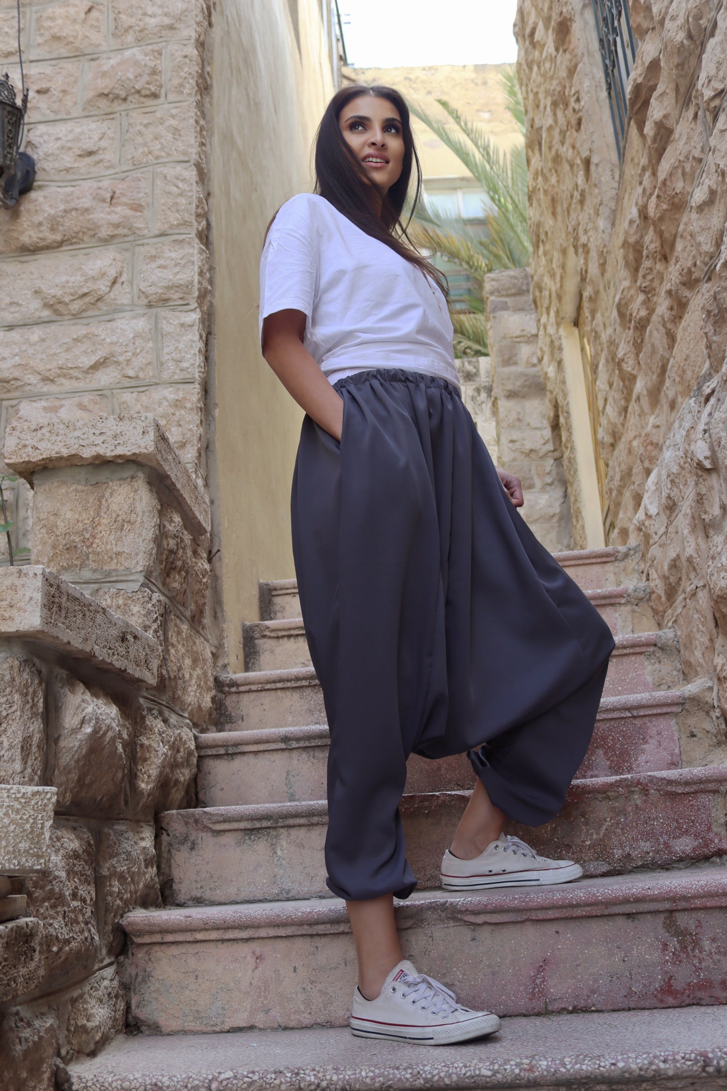 Jamer on Grey Sherwal Pant