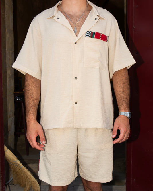 Beige Linen Shirt
