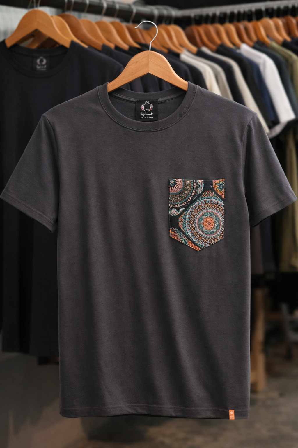 Taif on a Grey T-shirt