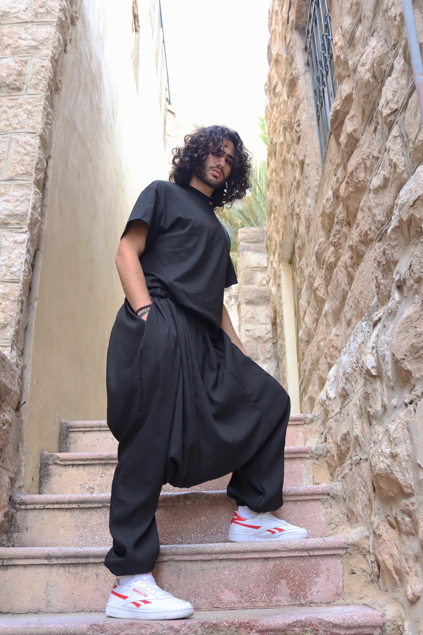 Jamer on Black Sherwal Pant