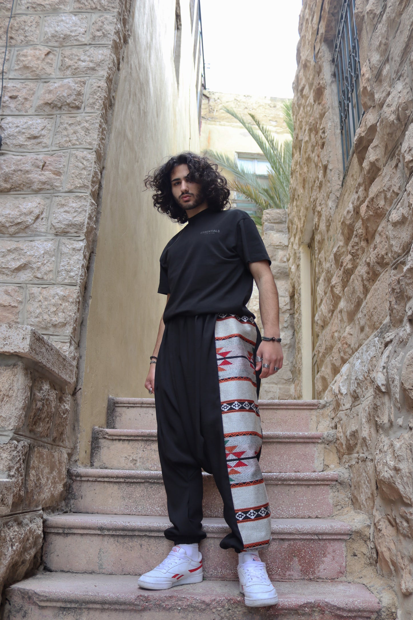 Bassem on Black Sherwal Pant