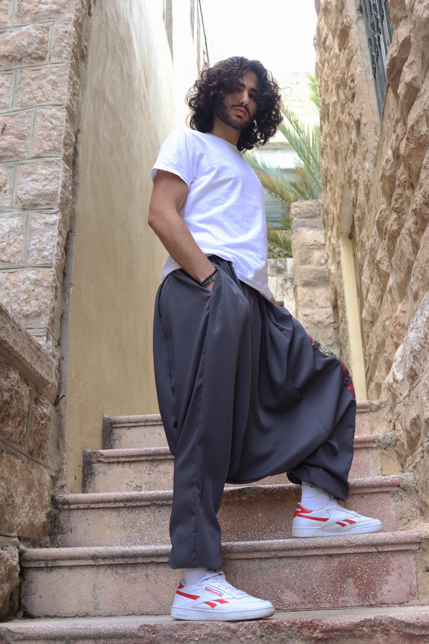 Marah on Grey Sherwal Pant