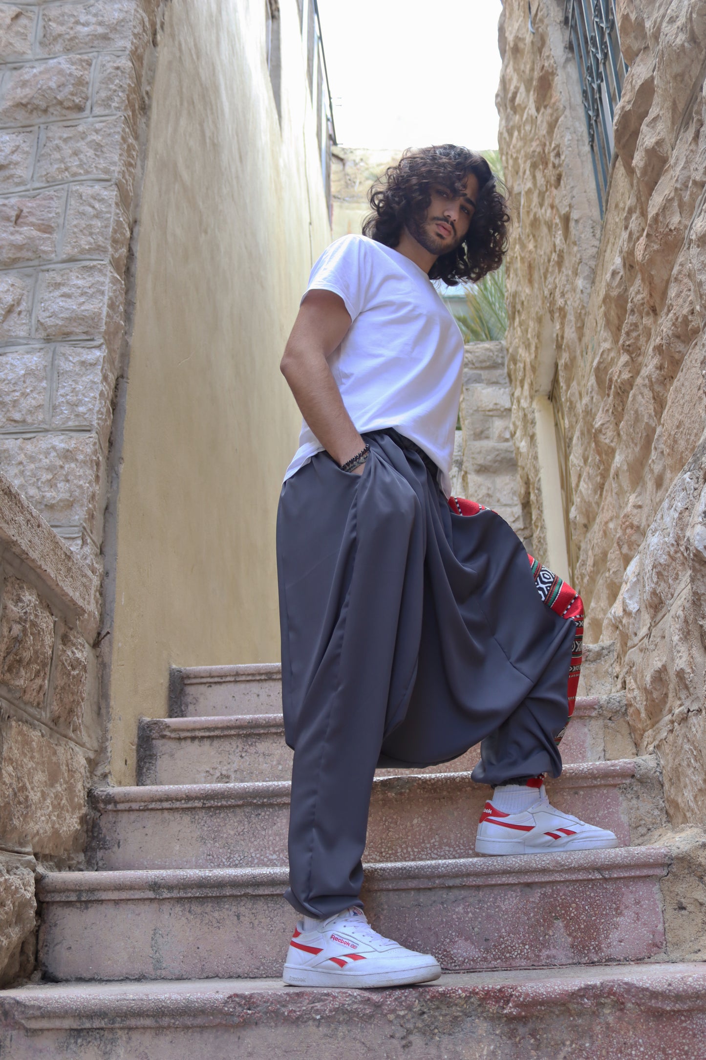 Jamer on Grey Sherwal Pant