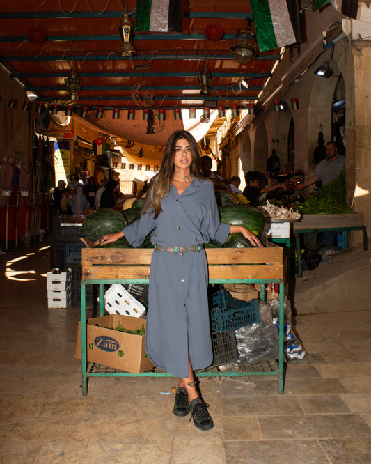 Grey Linen dress