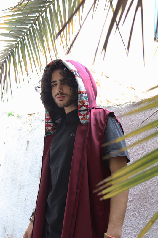 Bassem on Maroon Summer Vest