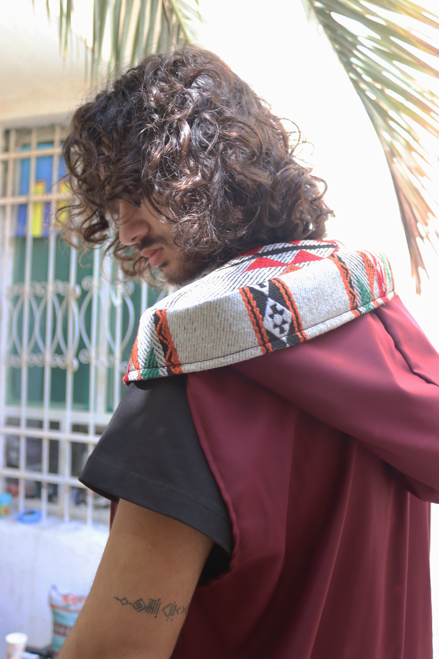 Bassem on Maroon Summer Vest