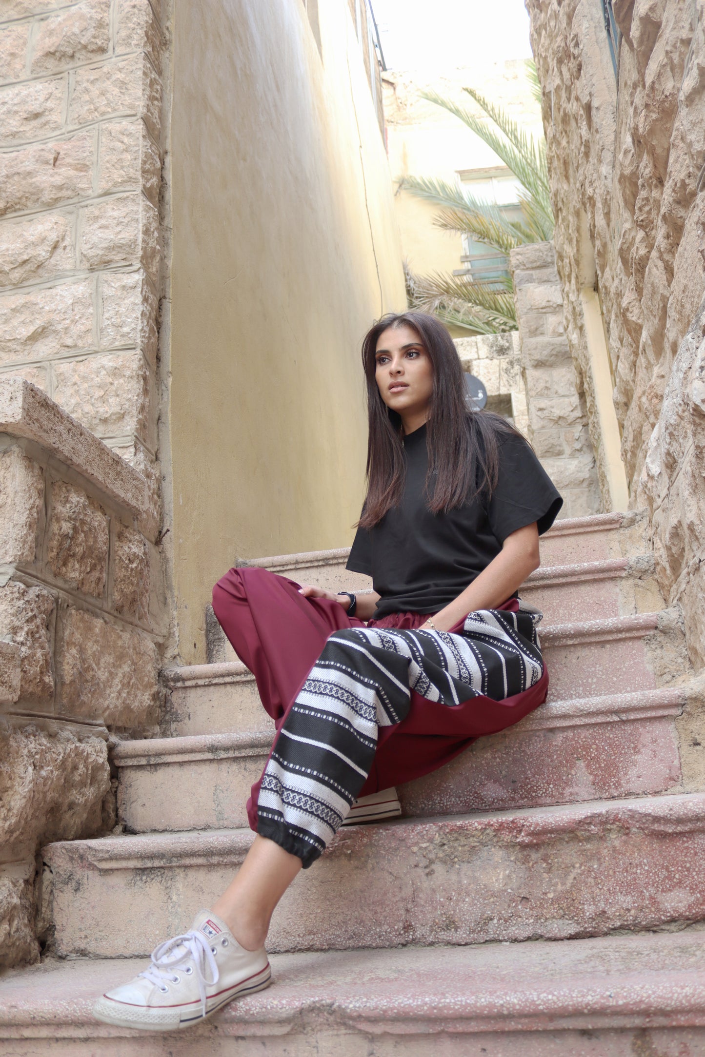 Palestine 48 on Maroon Sherwal Pant