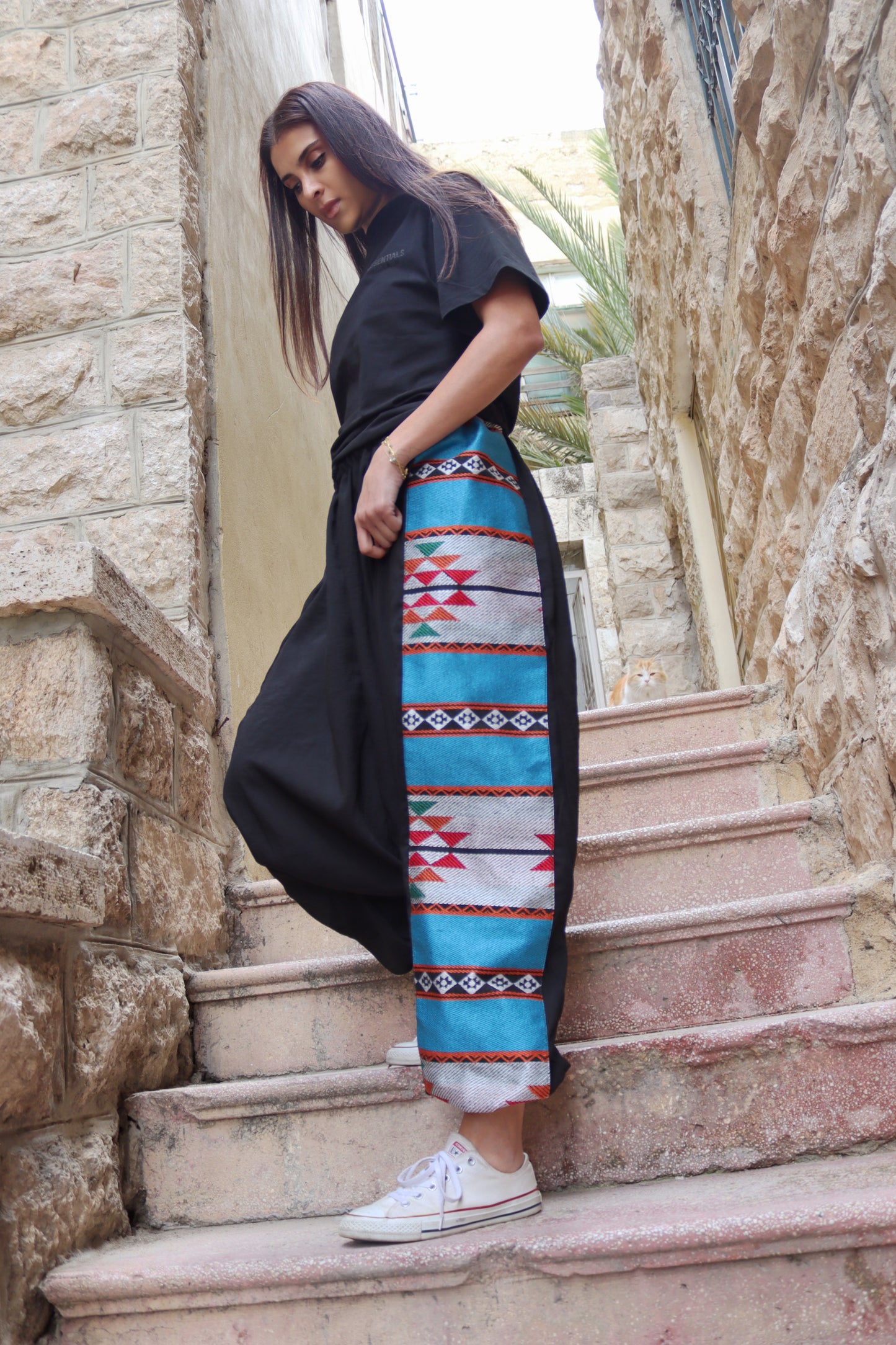 Sama on Black Sherwal Pant