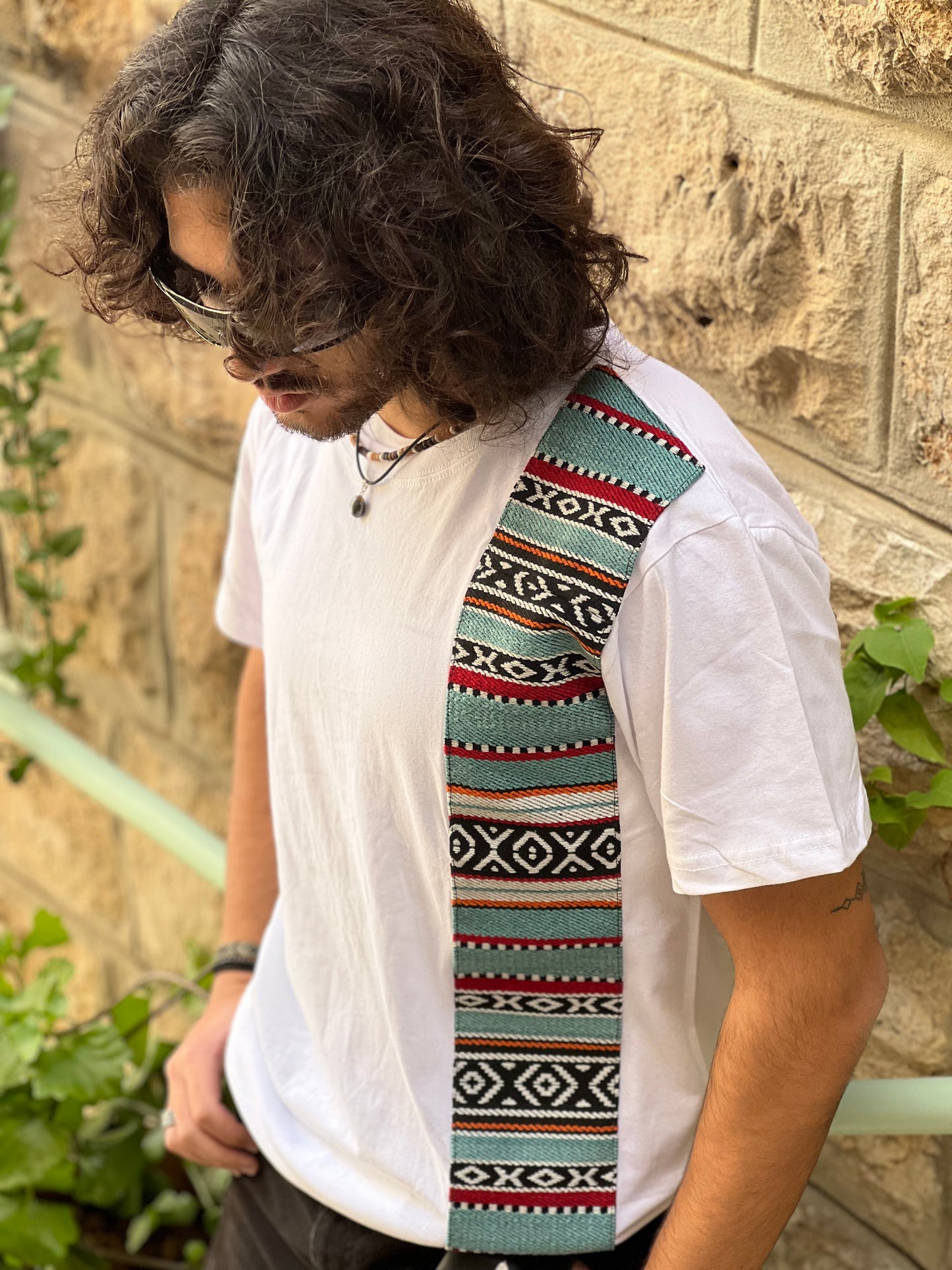 Zumorod strip on white T