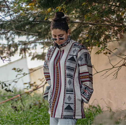 Sahrawi full zipper jacket Neck